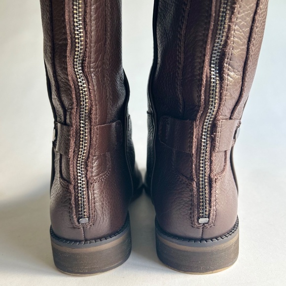 Franco Sarto Chocolate Brown Genuine Leather Knee High Boots size 9 - Picture 14 of 16